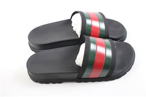 gucci slides mens white|men's Gucci slides size 10.